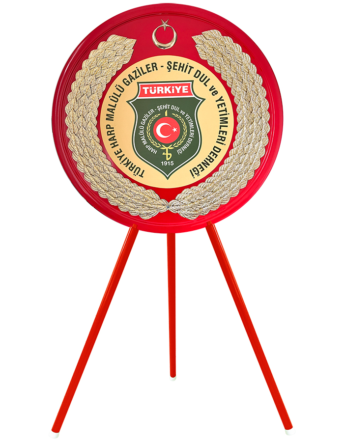Harp Malulu Gaziler Metal Celenk 2025 Ayakli