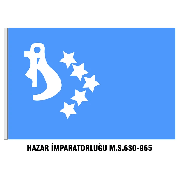 Hazar İmparatorluğu Bayrağı - Sancağı - ORİJİNAL