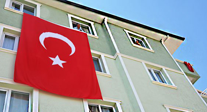 Bina ve Sitelerde Kullanılan Türk Bayrakları - Apartman Bayrağı