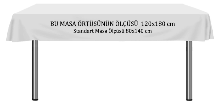 Logolu Baskılı Masa Örtüsü - Fuar İçin Baskılı Masa Örtüsü