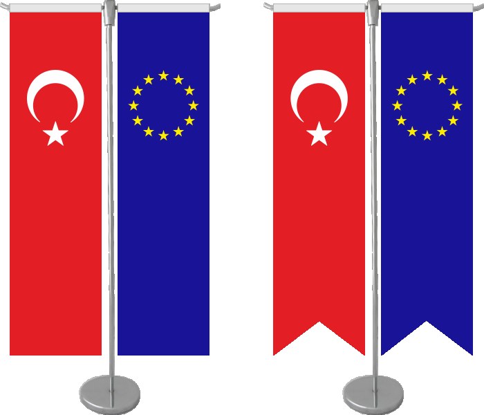 T Masa Bayrak Direği - T Direk Krom Nikel - 8 cm