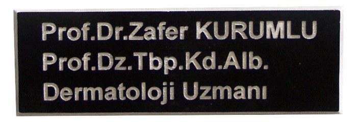 Rezopal Lazer Kazıma Yaka İsimliği Model ve Çeşitleri