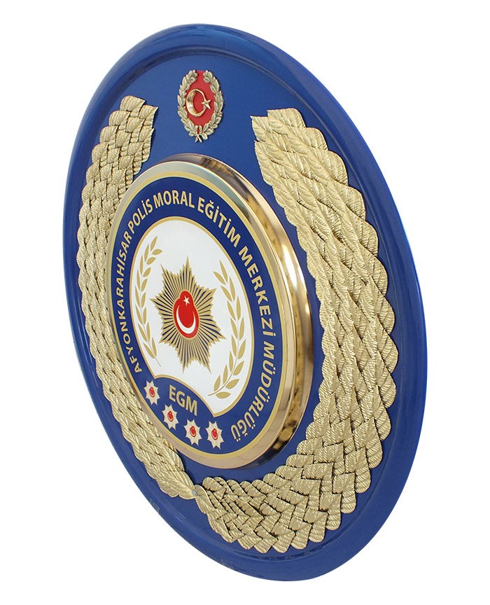 Polis Meslek Eğitim Merkezi Metal Tören Çelengi - POMEM