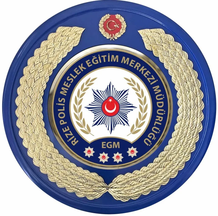 Polis Meslek Eğitim Merkezi Metal Tören Çelengi - POMEM
