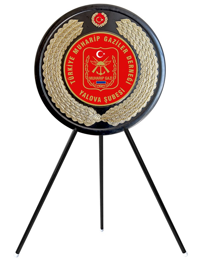 Türkiye Muharip Gaziler Derneği Çelengi - TÜMGAZİDER METAL ÇELENK