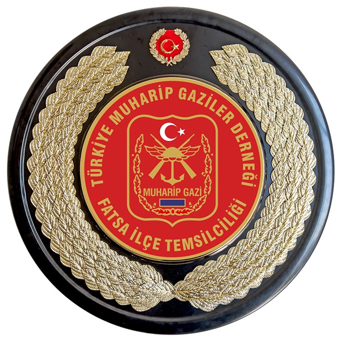 Türkiye Muharip Gaziler Derneği Çelengi - TÜMGAZİDER METAL ÇELENK