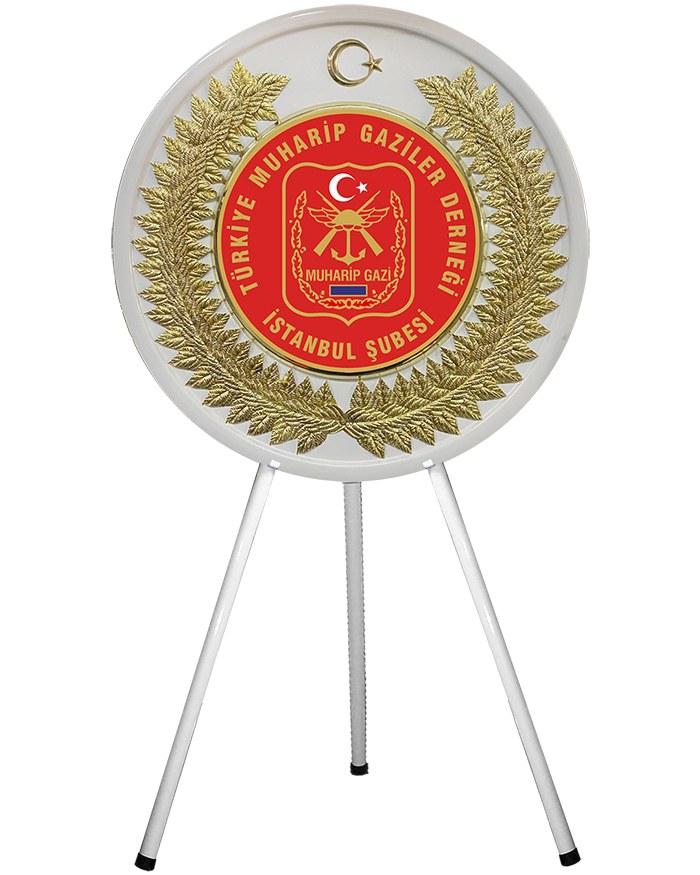 Türkiye Muharip Gaziler Derneği Çelengi - TÜMGAZİDER METAL ÇELENK