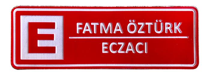 Eczane Yaka İsimliği - Eczacı Yaka İsimliği - Diş Hekimi Yaka İsimliği