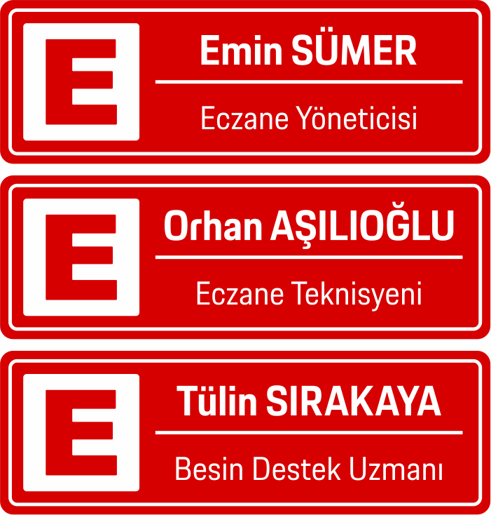 Eczane Yaka İsimliği - Eczacı Yaka İsimliği - Diş Hekimi Yaka İsimliği