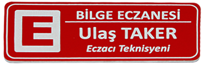 Eczane Yaka İsimliği - Eczacı Yaka İsimliği - Diş Hekimi Yaka İsimliği