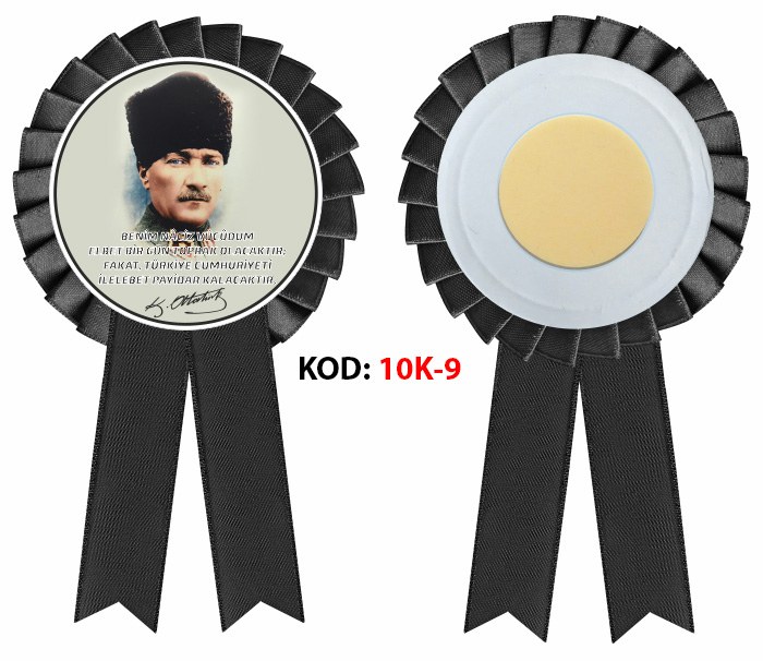 10 Kasım Saten Yaka Kokartı - YENİ ÇALIŞMALAR