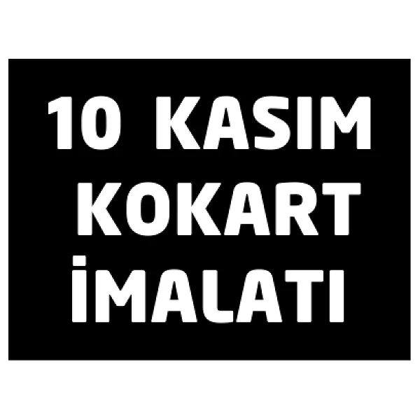 10 Kasım Saten Yaka Kokartı - Atatürk Haftası Kokartı