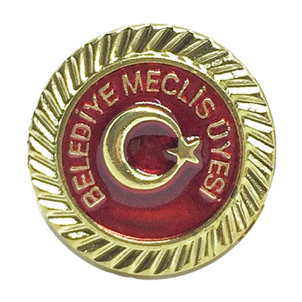 Belediye Meclis Üyesi Metal Yaka Rozeti