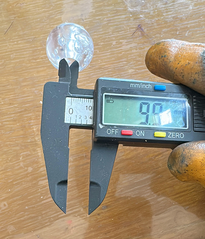 Şeffaf Bayrak Direği Boncuğu 2,4 cm - BDB4
