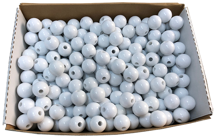 30 mm Beyaz Bayrak Direği İçin Boncuk - BDB0030