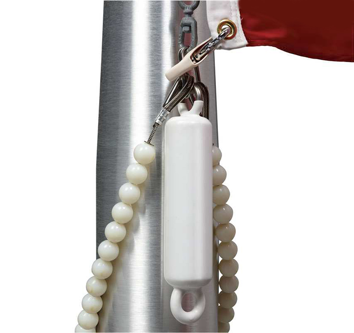 30 mm Beyaz Bayrak Direği İçin Boncuk - BDB0030