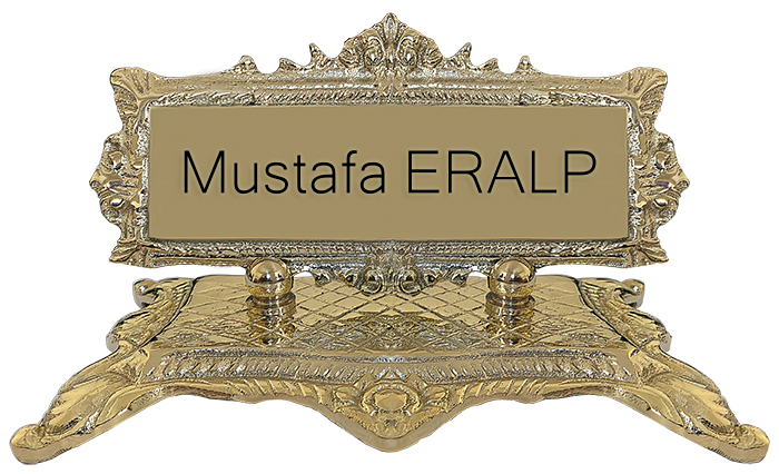 PM16 Antik Döküm Pirinç Masa İsimliği
