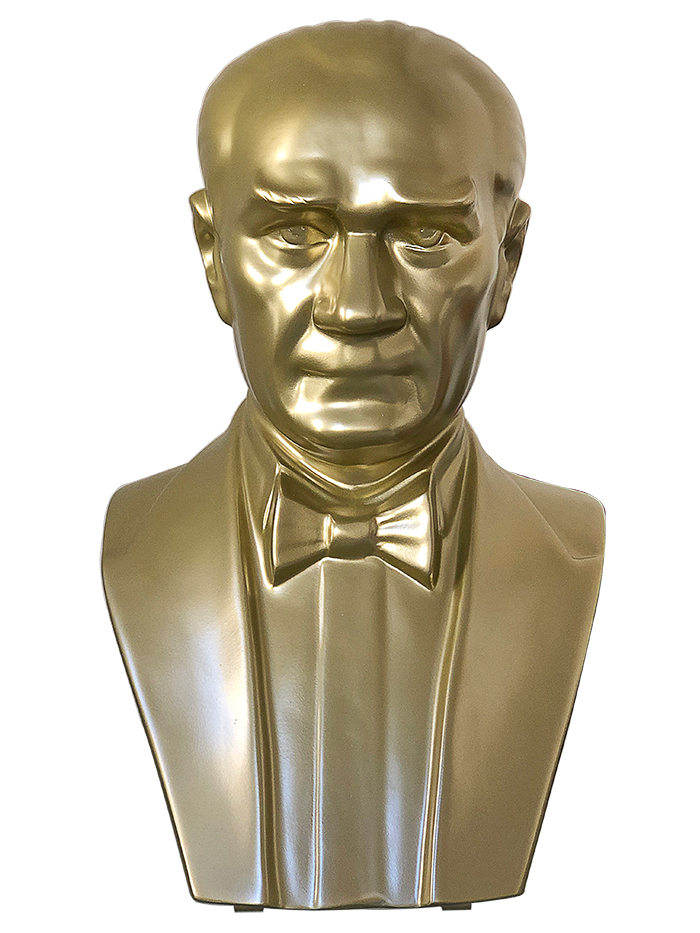 70 cm Fiberglass OKUL MODELİ Atatürk Büstü - 70FGOM2