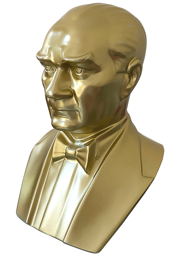 70 cm Fiberglass OKUL MODELİ Atatürk Büstü - 70FGOM2