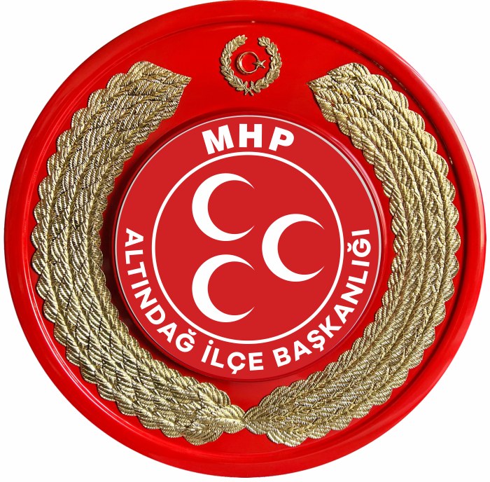 MHP Milliyetçi Hareket Partisi Metal Tören Çelengi
