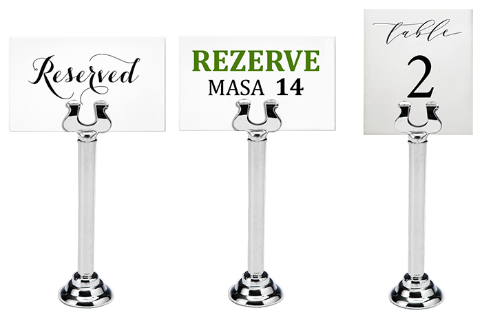 MRN01 Ayaklı Masa Üstü Numaralık ve Rezervelik