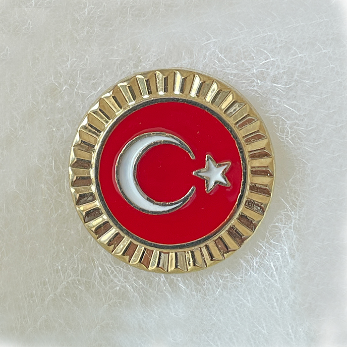 TBR46 Türk Bayrağı Rozeti Meclis Modeli