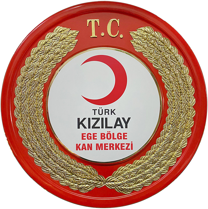 Türk Kızılay Metal Tören Çelengi - Kızılay Metal Çelengi