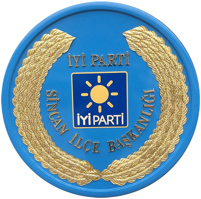 İyi Parti Metal Tören Çelengi - İYİ PARTİ ÇELENK