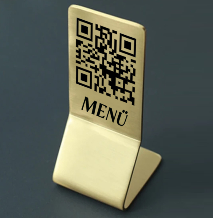 PMN6 Pirinç QR Kod ve Masa Numarası