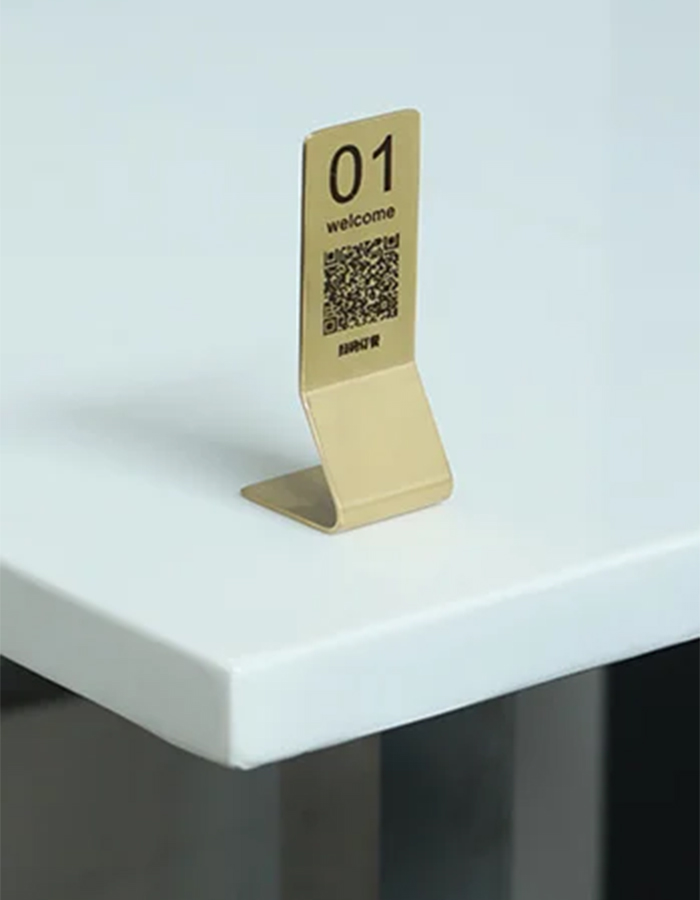 PMN6 Pirinç QR Kod ve Masa Numarası