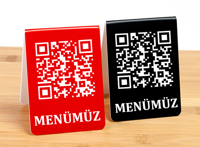 PMN7 Rezopal QR Kod ve Masa Numarası Menü PVC