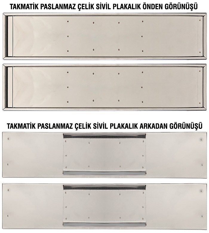 Askeri Makam Araçları için Takmatik Plaka Seti Yıldızlı AAA
