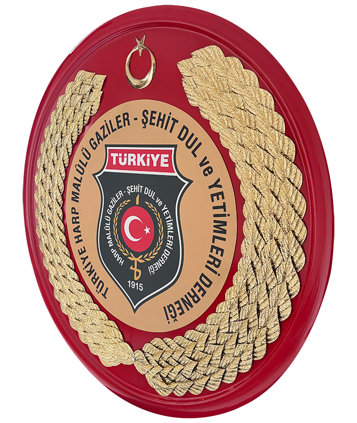 Türkiye Harp Malulü Gaziler Şehit Dul ve Yetimleri Derneği Metal Tören Çelengi