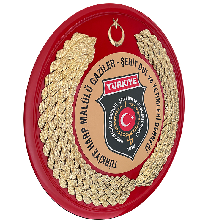 Türkiye Harp Malulü Gaziler Şehit Dul ve Yetimleri Derneği Metal Tören Çelengi