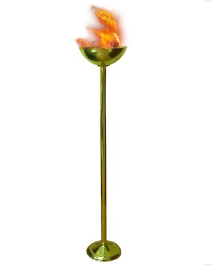 Pirinç Ayaklı Meşale - Metal Ayaklı Meşhale 180 cm APM1