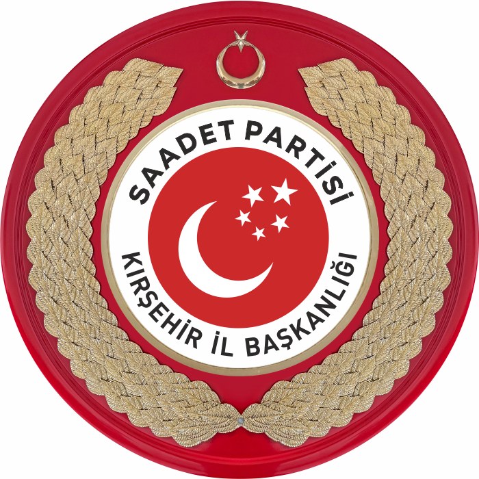 Saadet Partisi Metal Tören Çelengi