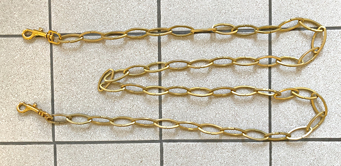 MBZP1 Metal Bariyer Zinciri Sarı Kaplama