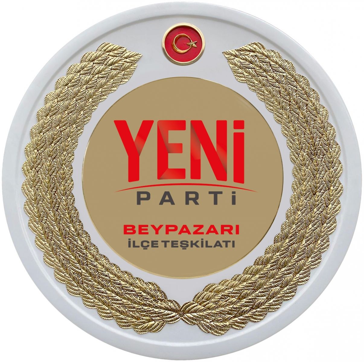 Yeni Parti Metal Tören Çelengi - Merasim Çelengi