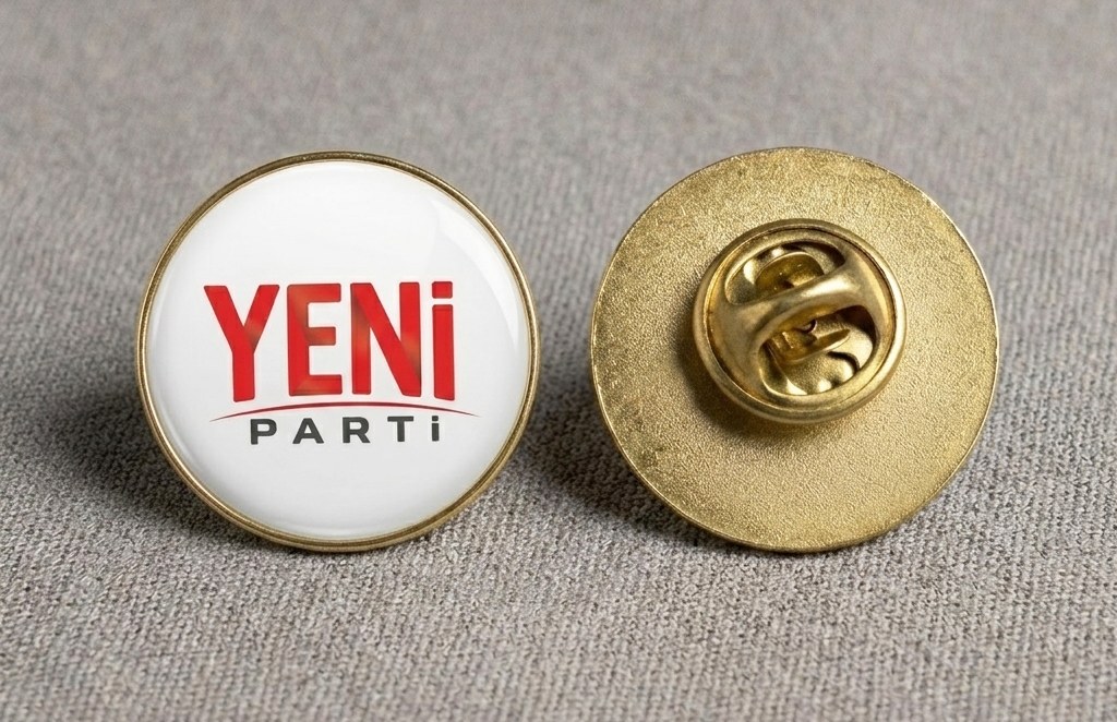 Yeni Parti Metal Yaka Rozeti - Yeni Parti Rozeti