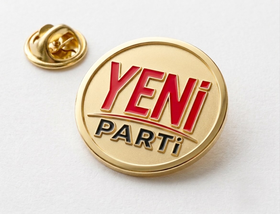 Yeni Parti Metal Yaka Rozeti - Yeni Parti Rozeti