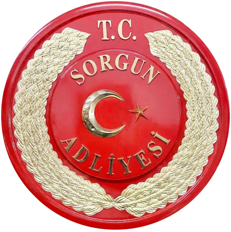 Adliye ve Baro Çelenkleri , Cumhuriyet Başsavcılığı, Bölge İdare Mahkemesi Metal Tören Çelengi