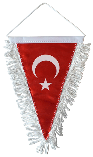 Üçgen Türk Bayrağı - Hatıra Türk Bayrakları - Seramoni Bayrağı