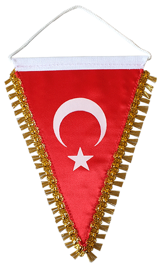 Üçgen Türk Bayrağı - Hatıra Türk Bayrakları - Seramoni Bayrağı