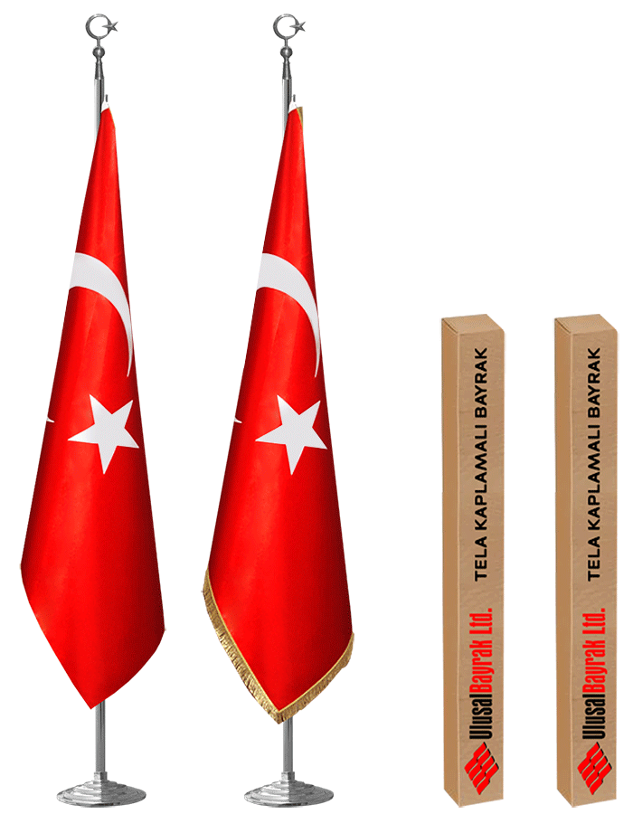 Telalı Saten Türk Bayrağı - TELALI BAYRAK - TÜRK BAYRAĞI