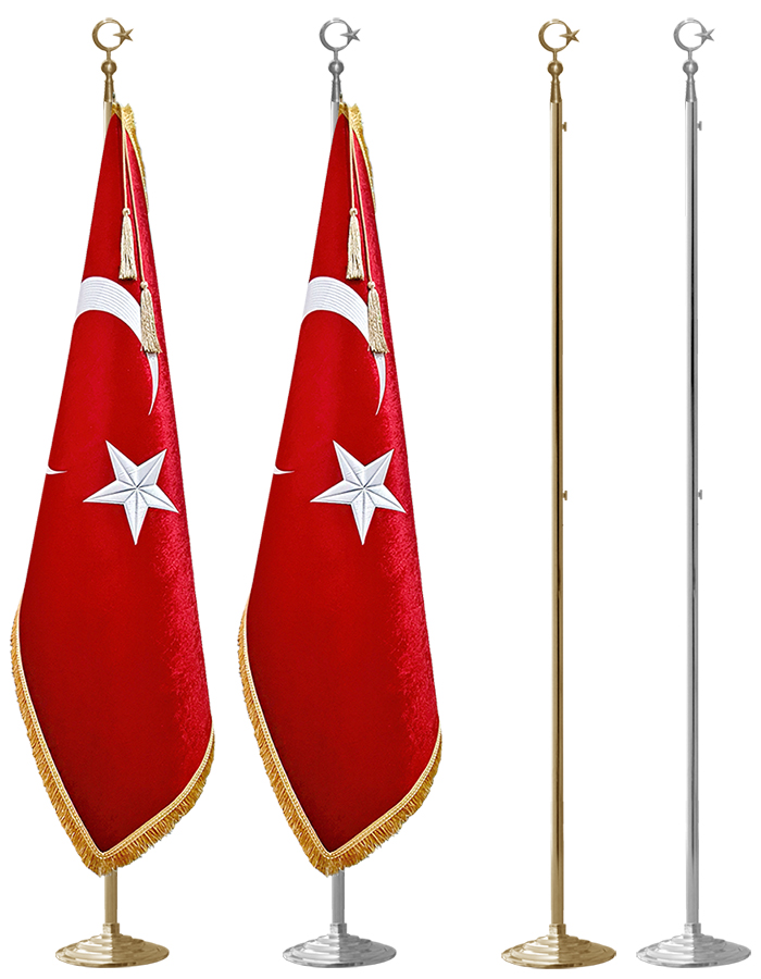 Telalı Saten Türk Bayrağı - TELALI BAYRAK - TÜRK BAYRAĞI