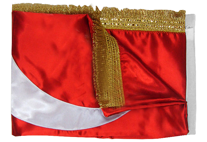 Klasik Saten Makam Türk Bayrağı - STANDART TÜRK BAYRAĞI