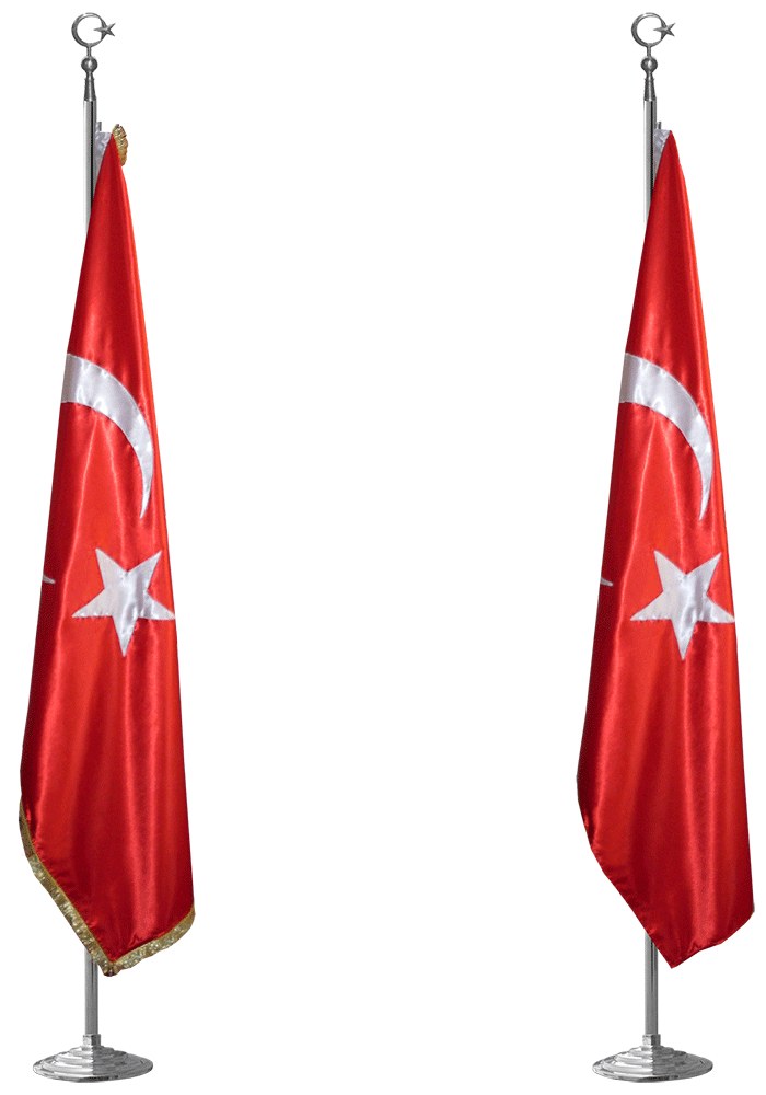 Klasik Saten Makam Türk Bayrağı - STANDART TÜRK BAYRAĞI