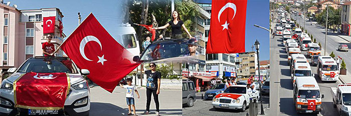 Asker Uğurlamak İçin Bayrak - Askeri Konvoy ve Araba Bayrakları
