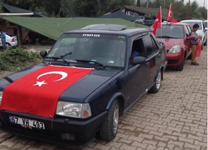 Asker Uğurlamak İçin Bayrak - Askeri Konvoy ve Araba Bayrakları
