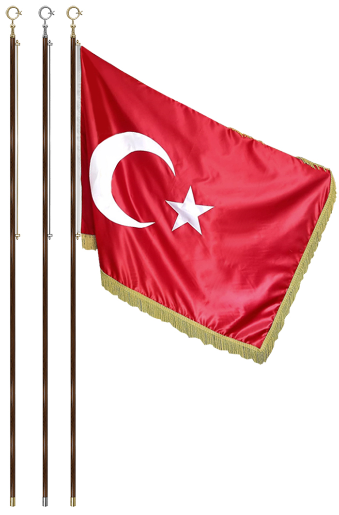 Ahşap Makam Bayrak Direği - Salon Direği